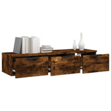 Wall Cabinet Smoked Oak 102x30x20 cm Engineered Wood 817096