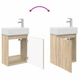 Bathroom Vanity Unit with Tap Sonoma Oak 45.5 x 22.5 x 84 cm 889453