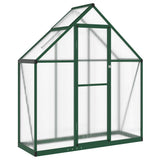 Greenhouse with Base Frame Green 169x58x195 cm Aluminium 4005817