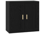 Wall Cabinet Wall-Mounted Black oak 69.5 x 34 x 90 cm 8010880