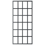 ZNTS Sliding Door with Hardware Set ESG Glass&Aluminium 90x205 cm 3081964