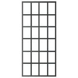 ZNTS Sliding Door with Hardware Set ESG Glass&Aluminium 90x205 cm 3081964