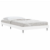 Bed Frame without Mattress White 90x200 cm Engineered Wood 832269