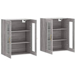 Wall Mounted Cabinets 2 pcs Grey Sonoma Engineered Wood 3197927