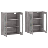 Wall Mounted Cabinets 2 pcs Grey Sonoma Engineered Wood 3197927