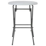 Folding Bar Table White 80x110 cm HDPE 44560