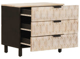 Bedside Cabinet White 50 x 33 x 62 cm Solid Mango Wood 4017873