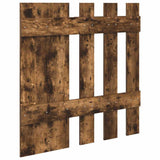Wall-Mounted Coat Rack with Mirror Smoked Oak 100 x 10 x 100 cm 874511