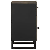 ZNTS Bedside Cabinet Black 50x33x60 cm Solid Wood Mango 4017692