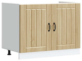 Sink Base Cabinet Lucca 2 pcs Sonoma Oak Engineered Wood 3315014