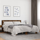 Bed Frame without Mattress Smoked Oak 150x200 cm King Size 3280099