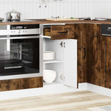 Kitchen Base Cabinet Kalmar Smoked Oak Engineered Wood 853462