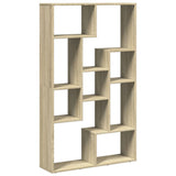 Bookcase Sonoma Oak 72x20x120.5 cm Engineered Wood 858158