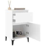 ZNTS Bedside Cabinet White 40x35x70 cm 819708