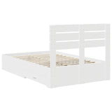 Bed Frame with Drawer with Headboard Manual Engineered Wood 3411667