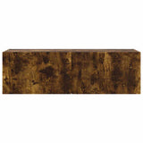 TV Wall Cabinet Smoked Oak 98 x 31 x 29.5 cm Engineered Wood 892239