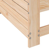 Garden Armrest Sofa with Cushion Solid Wood Pine 844919