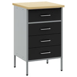 Work Bench with Drawer Black and Grey 50 x 55 x 85 cm 4103460