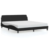 Bed Frame "Dover" Black 183x213 cm Faux Leather 373308