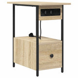Bedside Cabinet Sonoma Oak 60 x 30 x 61 cm Engineered Wood 859596