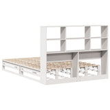 Bookcase Bed without Mattress White 120x200 cm Solid Wood 3323918