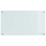 Kitchen Backsplash 2 pcs White 90 x 50 cm Tempered Glass 3415525