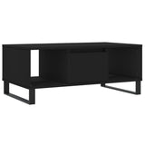 Coffee Table Black 90x50x36.5 cm Engineered Wood 830597