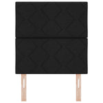 ZNTS LED Headboard Diamond Blocks Design Black 80 cm Fabric 3338477