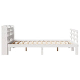 Bed Frame with Headboard without Mattress White 120x190 cm Small Double 3306842