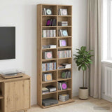 CD Cabinet Artisan Oak 65 x 23.5 x 175 cm Engineered Wood 8012665