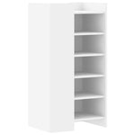 ZNTS Shoe Cabinet White 52x37.5x100 cm Engineered Wood 848437