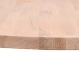 Table Top 50x4 cm Round Solid Wood Beech 355922