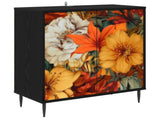 Sideboard GENNEP Black Oak 69 x 33 x 76 cm Engineered Wood 8006935