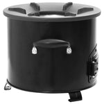 Camping Wood Stove Black 36x26x22.5 cm Metal 319439