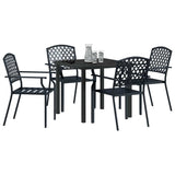 Garden Dining Set 5 pcs Anthracite Powder-Coated Steel 3379304
