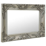 Wall Mirror Baroque Style 50x40 cm Silver 320310