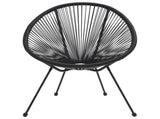 Dining Set Black and Transparent 3060279