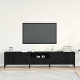 TV Cabinet Black oak 200 x 25 x 44 cm Engineered wood 863677