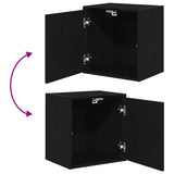 Garage Cabinets 2 pcs Black Engineered Wood 3328324
