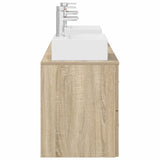 Bathroom Cabinet Set 3 pcs Sonoma Oak 49.5 x 41 x 62.5 cm 3405837