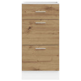 Bottom Cabinet Lyon Artisan Oak 40x46x81.5 cm Engineered Wood 854219