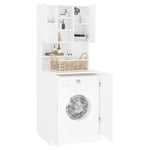 ZNTS Washing Machine Cabinet White 3082008