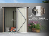 5ft x 3ft Metal Garden Storage Shed, Outdoor Tool Shed with Sloped Roof, Lockable Door for Tools, T3398P318671