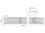 Gabion with 3.5 mm Wire and 5x5 cm Mesh 450x50x50 cm 3462315