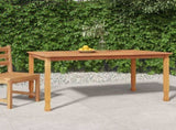 Garden Dining Table 150x90x75 cm Solid Wood Teak 316606