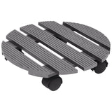 Plant Trolleys 4 pcs Grey 30x7,5 cm WPC 3143924