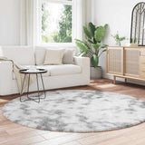 Shaggy Rug High Pile NAVARRA Silver Grey 200x200 cm Polyester 4102924