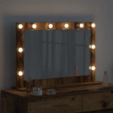 Vanity Mirror Rectangular with Mirror Old Wood 80 x 55 x 18 cm 868299