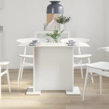 Dining Table White 110 x 60 x 75 cm Engineered Wood 863160