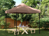 Party Tent Folding Brown 200 x 200 x 306 cm Oxford Fabric 42023515